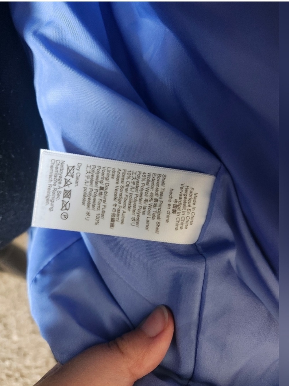 J. Crew Sky Blue Pea Coat 6 - Picture 7 of 7
